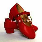 Сувенир туфельки для народных танцев красные