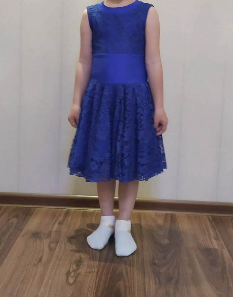 Платье для выступлений по бальным танцам для девочек 6 лет