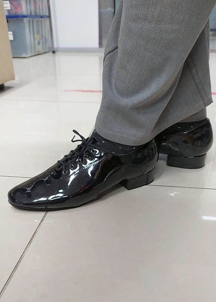 Туфли мужские лаковые для стандарта