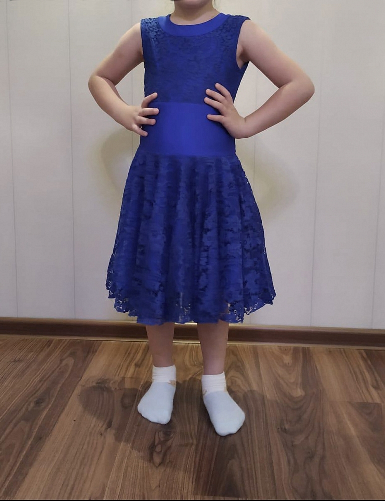 Рейтиновое платье для девочки 5-6 лет